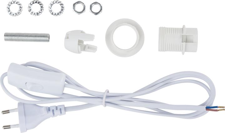 Actual product image VBS Lamp connection cable set E14, white, 2 pieces