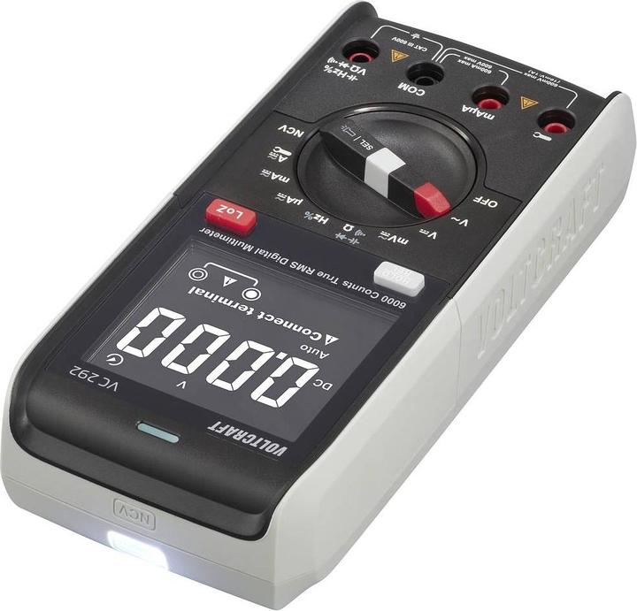 Immagine prodotto Voltcraft VC292 Multimetro portatile calibrato (ISO) con display digitale CAT III 600 V (CAT III 600V)