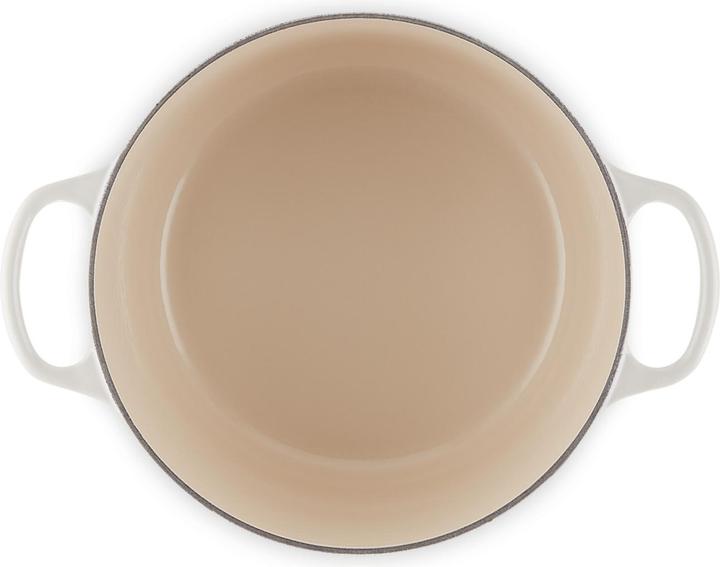 Image du produit Le Creuset Cocotte haute SIGNATURE Meringue (24 cm, Cocotte + faitout, Fonte)
