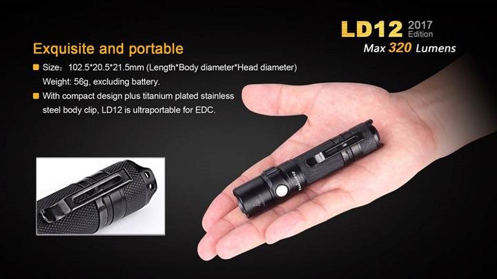 Immagine prodotto Fenix Ld12 2017 (10.25 cm, 320 lm)