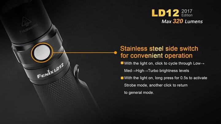 Immagine prodotto Fenix Ld12 2017 (10.25 cm, 320 lm)