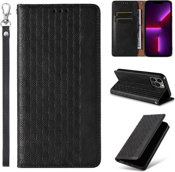 Immagine prodotto Hurtel Custodia con cinturino magnetico per iPhone 13 Pro Custodia Portafoglio + Mini ciondolo con cordino (Apple iPhone 13 Pro)