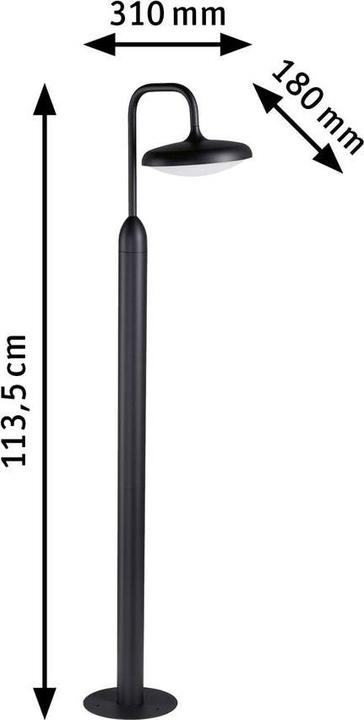 Produktbild Paulmann Pollerleuchte Nostro (900 lm, IP44)