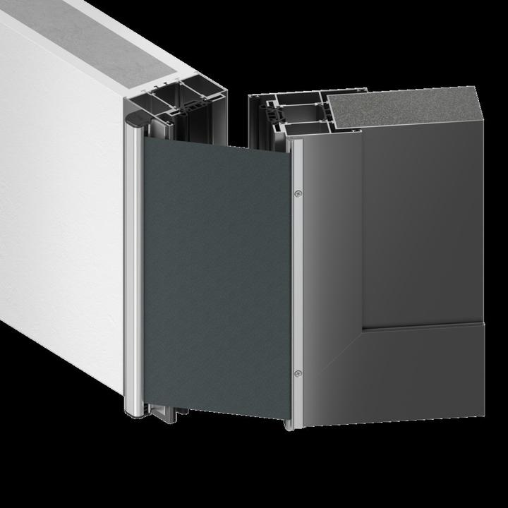 Actual product image Athmer Finger protection roller blind NR-26 w-proof Length 1925 mm External application aluminium silver