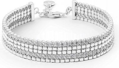 Rosato Glittering silver bracelet with cubica zircons RZB034 (L)