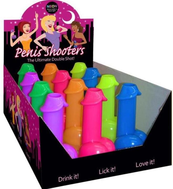 Actual product image Kheper Games Neon Shots Form Penis 1 Unit (Random Colour) (Other)