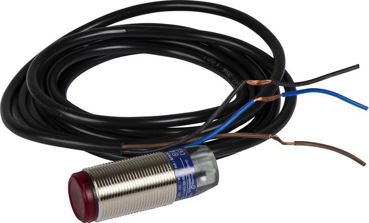 Produktbild TE Sensors Sensor optisch NB 20m M18 Kabel
