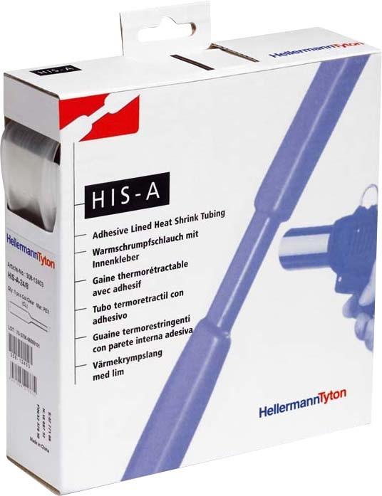 Produktbild HellermannTyton Schrumpfschlauch-Box transparent 18.0 mmx6.0 mmx4 m (1 x)