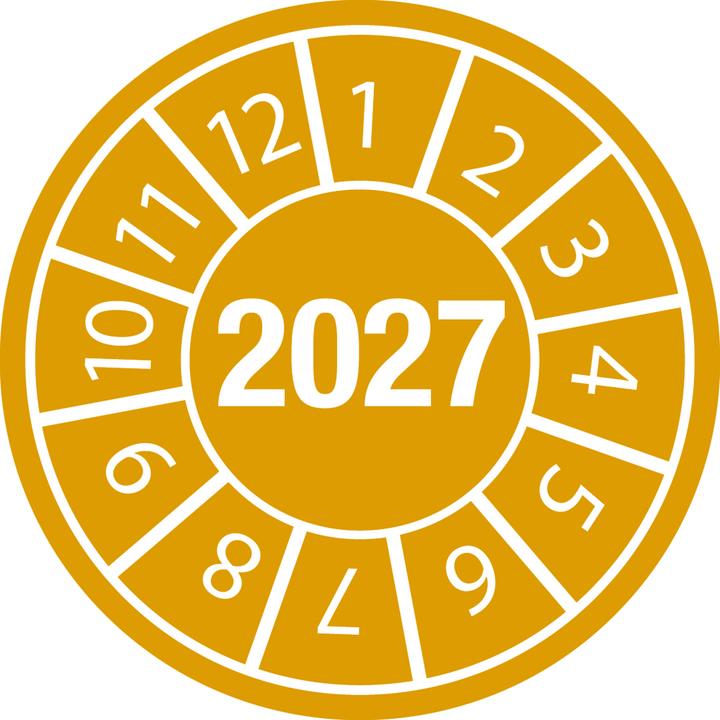 Actual product image Brady Inspection stickers 27 Diameter 25 B-7541