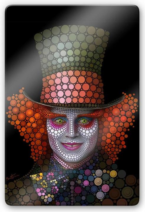 Produktbild Trenddeko Ben Heine - Circlism: Johnny Depp der Hutmacher (40 x 60 cm)