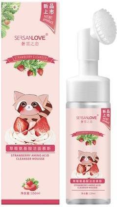 Actual product image Sersanlove Cleansing Foam Strawberry 150ml (Foam, 150 ml)