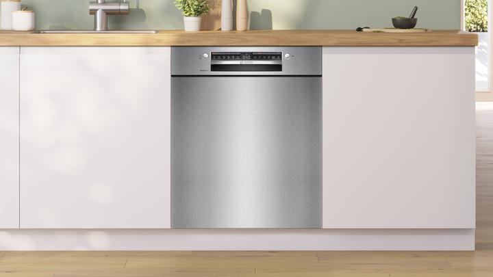 Image du produit Bosch Hausgeräte Série 4, Lave-vaisselle sous plan, 60 cm, Acier brossé, SMU4ECS28E