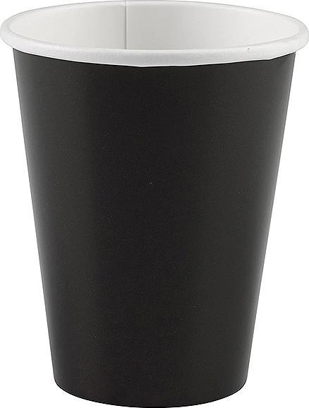 Produktbild Amscan 8 Kartonbecher 250ml schwarz (8 x)