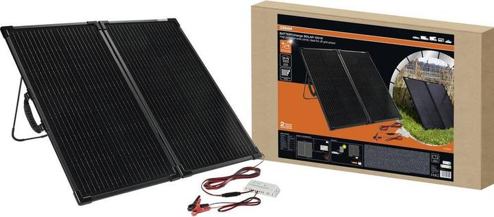 Actual product image Osram BATTERYcharge SOLAR 100W Monokristallines Solarmodul 100 W 12 V, 5 V (100 W, 8.38 kg)