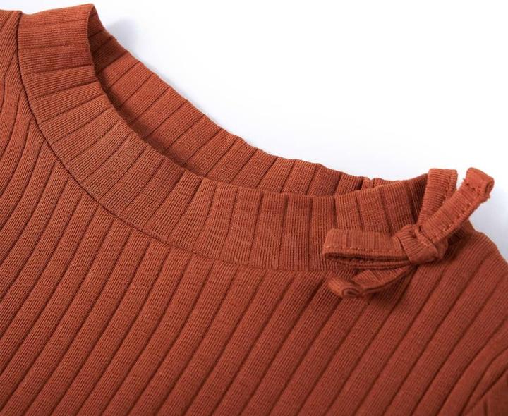 Immagine prodotto VidaXL Camicia da bambino a maniche lunghe Cognac 116,Materiale: 95 % cotone. 5 (116)