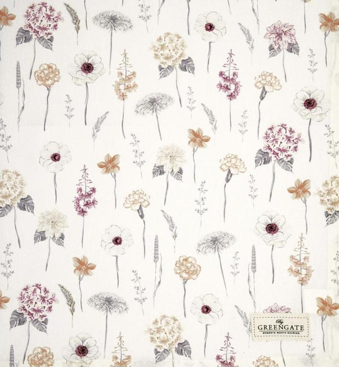 Greengate Tovaglia Lillith bianca 150x150cm