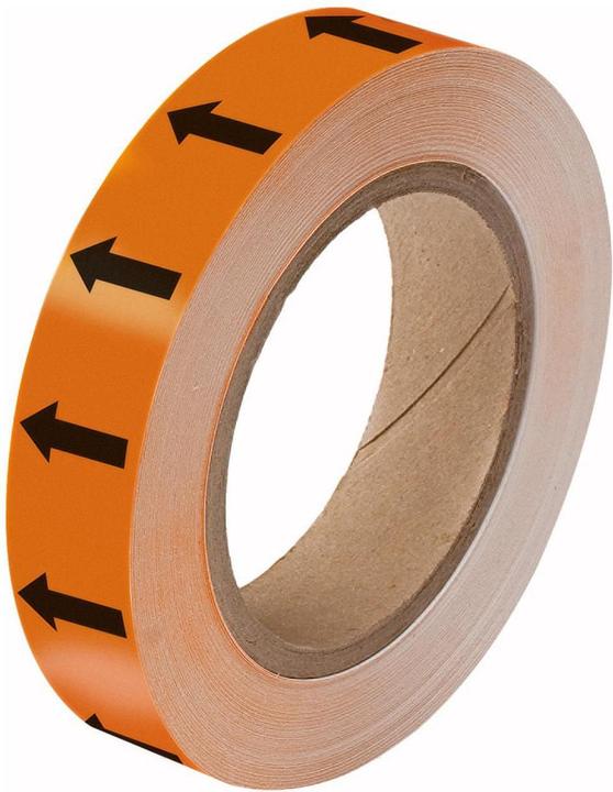 Produktbild Brady Markierungsband mit Richtungspfeilen, 25mm x 33m, Schwarz / Orange