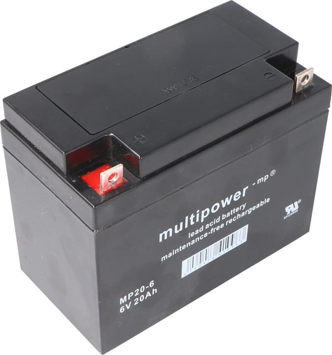 Produktbild Multipower MP20-6 Akku PB Blei, 6 Volt mit 20Ah, 2000mAh (6V)