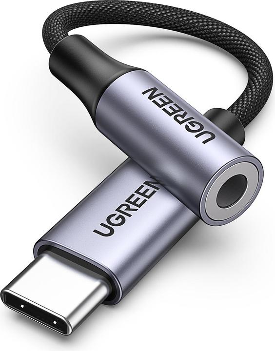 Produktbild Ugreen USB-C zu 3.5mm Buchse Adapter mit DAC Chip (USB Typ C, 3.5mm Klinke)