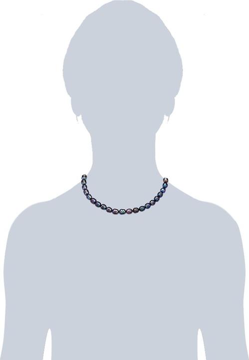Image du produit Valero Pearls Collier en argent sterling avec perles d'eau douce en or jaune 40 cm + 5 cm d'extension - 15054 (Argent Sterling, 40 - 45 cm)