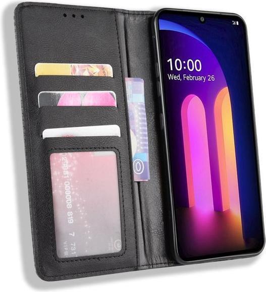 Actual product image MU Classic Retro Leather Bookcover Series (LG V60 ThinQ 5G)