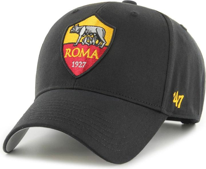 47 Brand Snapback Curved Cap - As Roma Schwarz