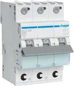 Hager HAG MCS306 C6 Einbauautomat 3p Quick Connect