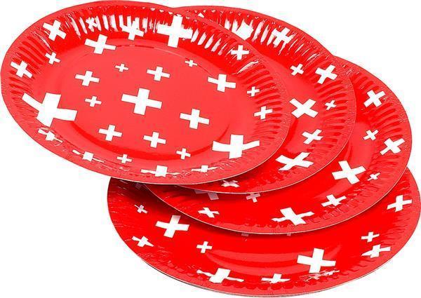 Weco Kartonteller CH-Kreuz (8 x)
