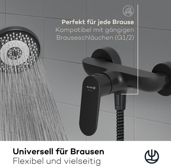 Actual product image Kludi X1 Surface-mounted shower mixer, single lever shower mixer