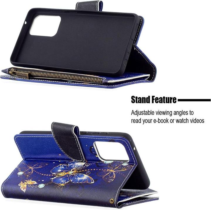 Produktbild König Design Hülle Handy Schutz für Samsung Galaxy A72 5G Case Flip Cover Tasche Etui Violett (Samsung Galaxy A72 5G)