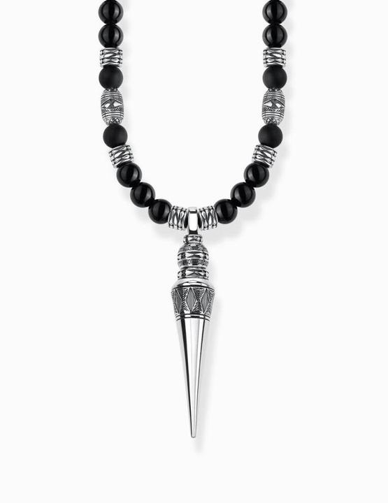 Immagine prodotto Thomas Sabo Catena Meditazione nera (Nylon, Argento 925, 60-70 cm)
