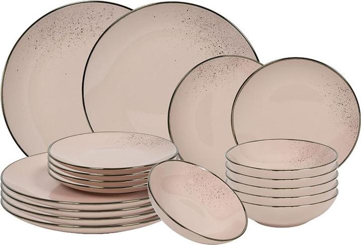Actual product image Tavola Geschirrset Lucca 30-teilig pink (18 Piece)