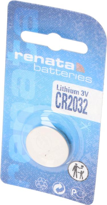 Actual product image Renata CR2032 Lithium Batterie, Lithiumzelle CR2032, 3V (1 pcs., 225 mAh)