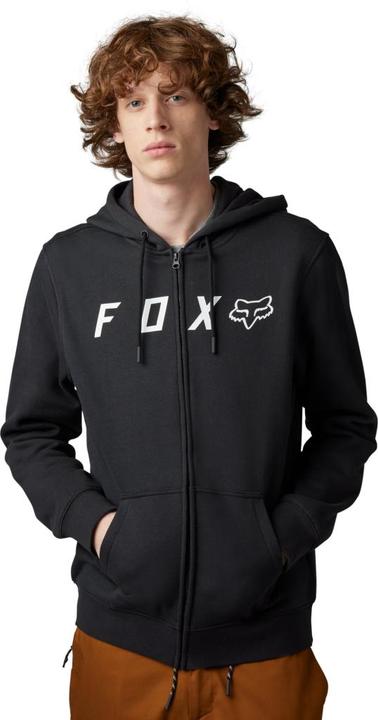 Fox Hoody 23 Absolute Zip Flc Blk XL (XL)