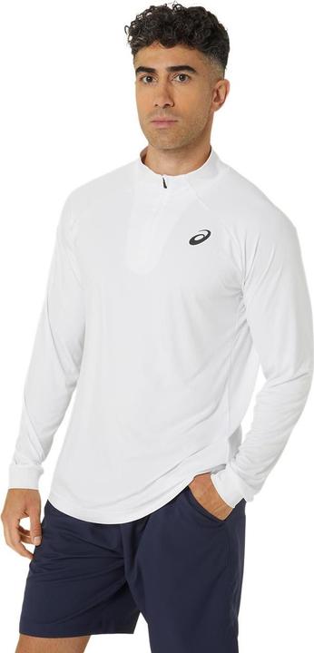 Actual product image ASICS Performance Asics Court Ls 1/2 Zip Top White Man (L)