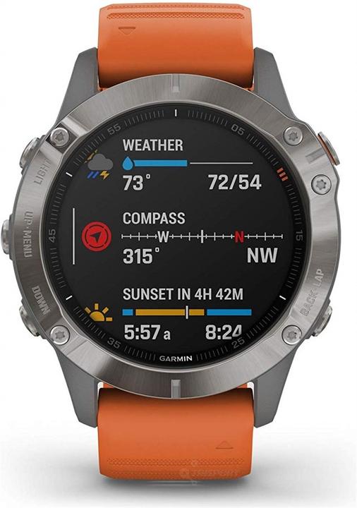 Actual product image Garmin Fenix 6 Sapphire Titanium (47 mm)
