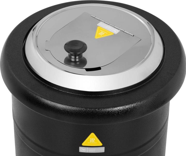 Produktbild Royal Catering Suppentopf elektrisch Suppenkessel Thekentopf Suppenwärmer 13 L 600 W 30-80 °C (Dampfkochtopf, Edelstahl, Stahl)