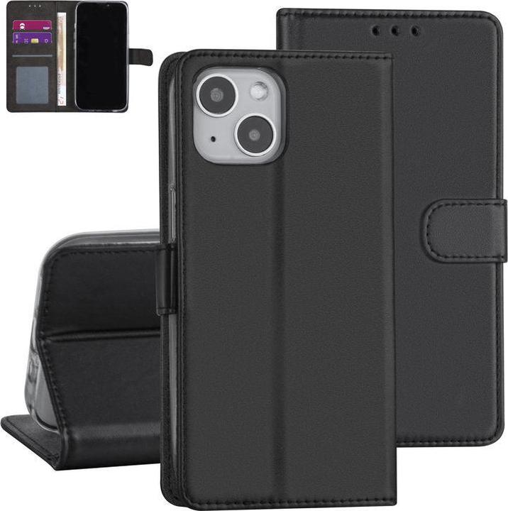 Immagine prodotto Ambiance1 Custodia iPhone 13 - Custodia a libro in ecopelle nera n.136 (Apple iPhone 13)