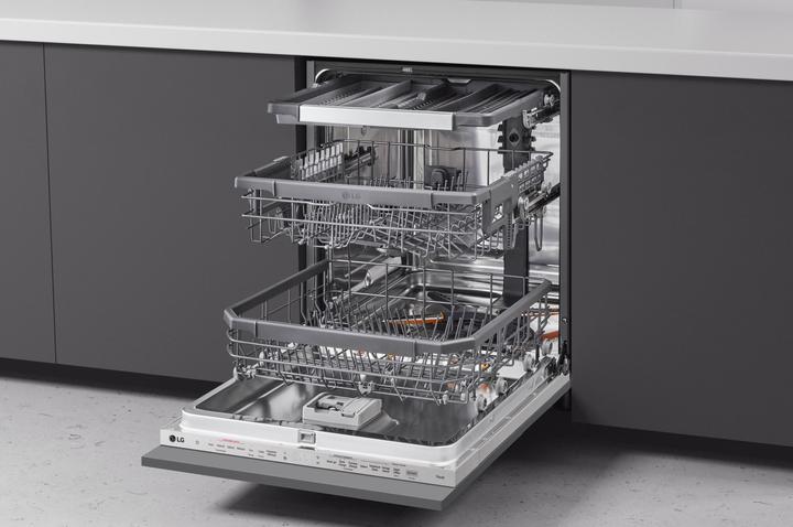 Produktbild LG QuadWash DB365TXS Vollspülmaschine Klasse B 14 Massgedecke Dampf Wi-Fi