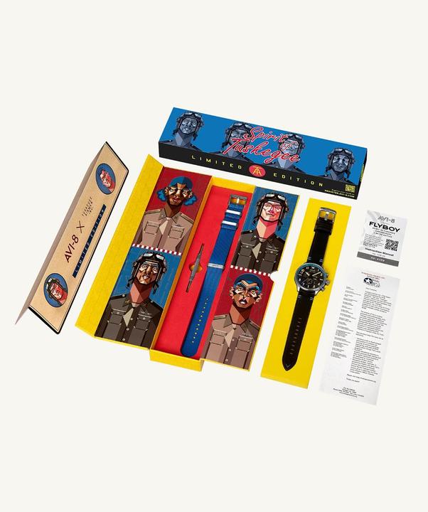 Immagine prodotto AVI-8 AV-4109-03 Flyboy Spirit of Tuskegee Limited (Cronografo)