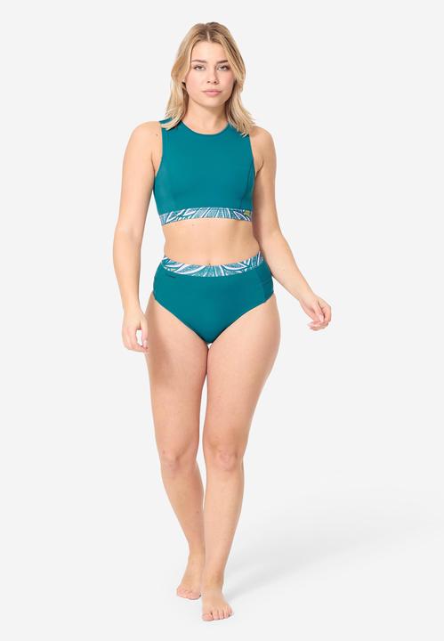 Image du produit Olaian Haut de maillot brassière couvrante surf Femme - Carla bleu pétrole (80)