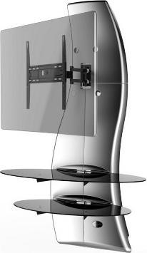 Immagine prodotto Meliconi Ghost Design 2000 Rotazione - TV a parete - argento metallizzato (63", 30 kg)