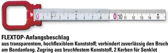 Actual product image BMI Frame tape measure ERGOLINE (50 m)