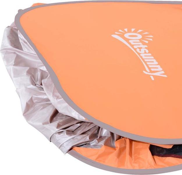 Produktbild Swisshandel24 Strandmuschel Strandzelt Wurfzelt Pop Up Zelt Campingzelt Automatisch Orange (Wurfzelt, 0.80 kg, 2 Personen)