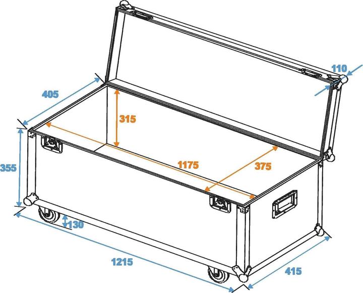 Produktbild Omnitronic R-7 Case (L x B x H) 420 x 1220 x 440 mm (Universal)