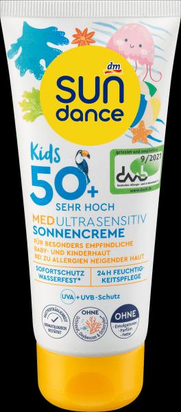 Actual product image dm Sundance MED Ultra Sensitive (Suntan cream, SPF 50+, 100 ml)