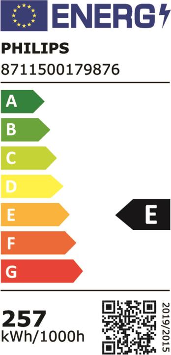 Energie-Label Philips MST SON-T PIA Plus 250W E E40 1SL/12 (E40, 250 W, 33000 lm, 1 x, A)