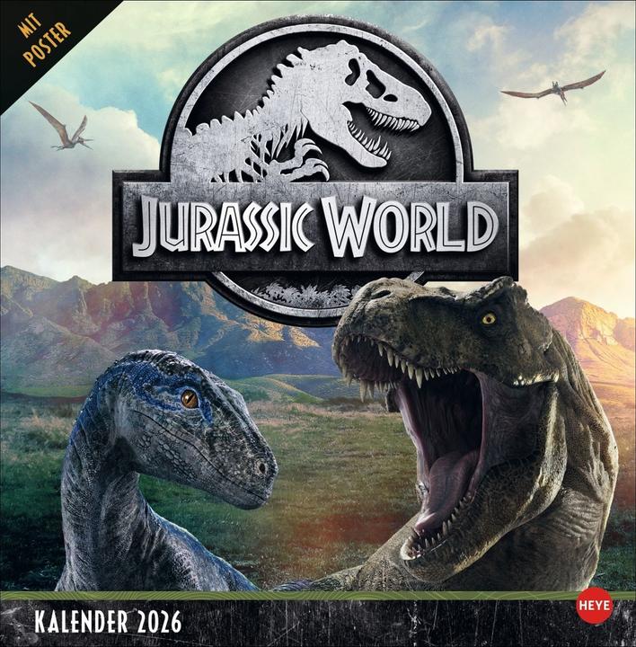Produktbild Heye Jurassic World Broschurkalender 2026 (Weicher Einband, Deutsch)