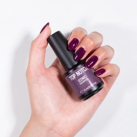 Actual product image Mesauda Top Notch Iconic 235 Obstinate Semi-Permanent Nail Polish 14ml (235 Obstinate, Top coat)