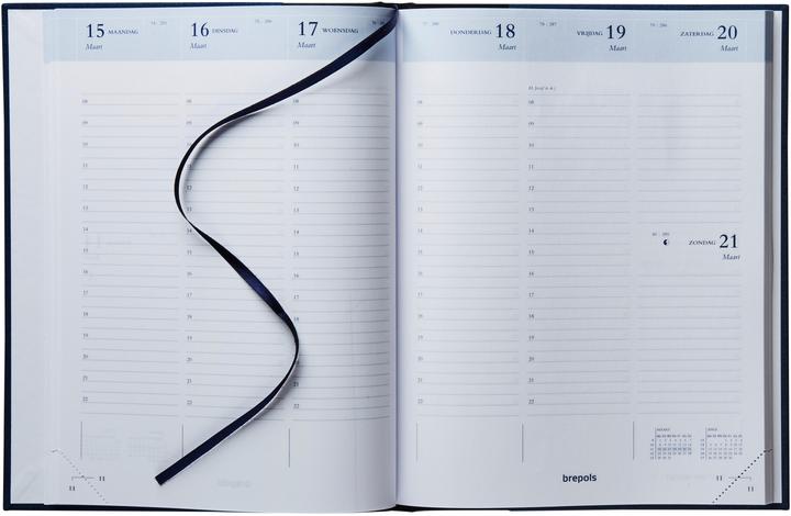 Image du produit Brepols Agenda Timing Lima 2022 137125601 noir 1W/2S, 17.1x22cm (17 x 22 cm, Néerlandais, Allemand, Français, Anglais)